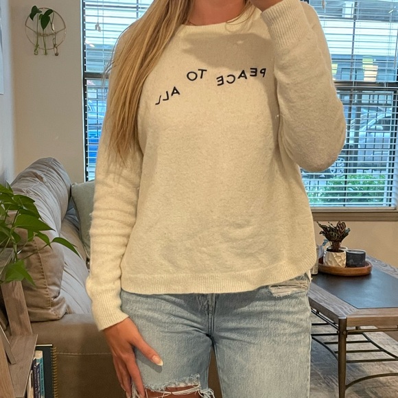 Madewell Peace to All Sweater | Size Small - Picture 2 of 5